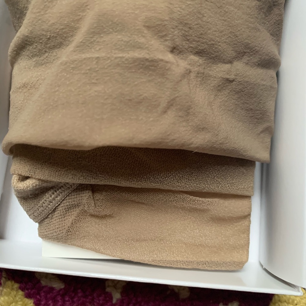 Silky Beige Size Small Compression Stockings - image 6